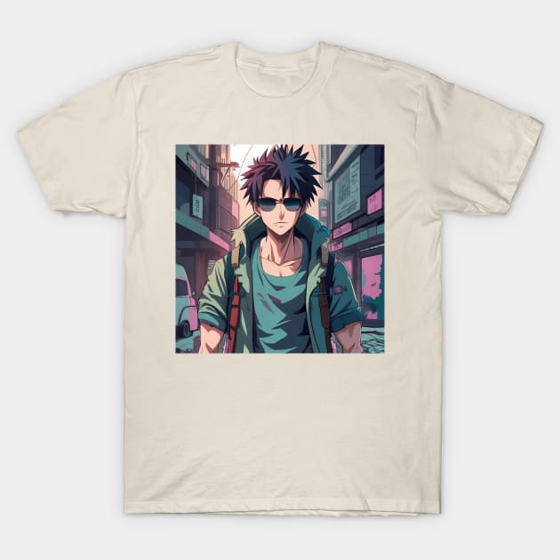 Anime art T-Shirt by IOANNISSKEVAS